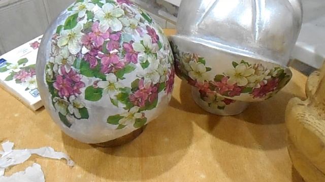 Декупаж шляпных болванок