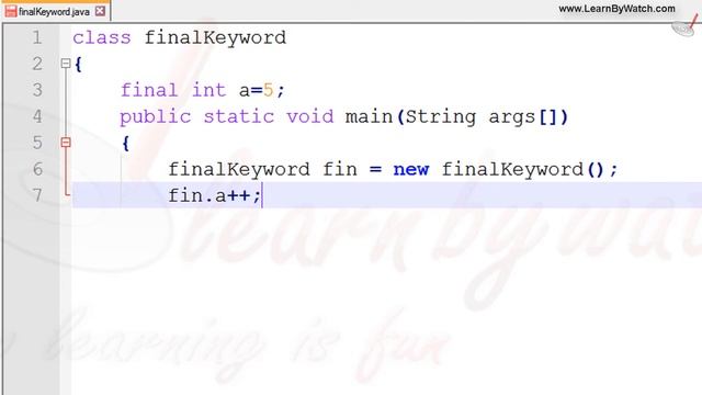 Final Variable in JAVA |  Learn JAVA with practical examples | Vineet Agarwal