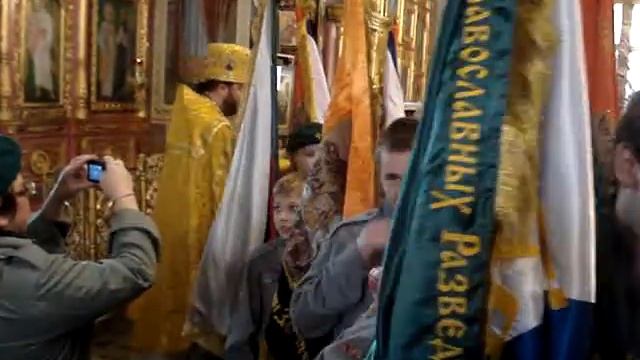 освящение отрядных знамен БПРС
