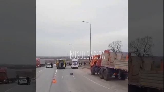 Смертельное ДТП произошло на автодороге Казань-Оренбург в Бугульминском районе
