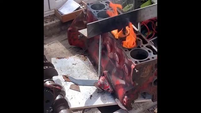 How to free seized pistons / engine - Volvo Penta AQ170