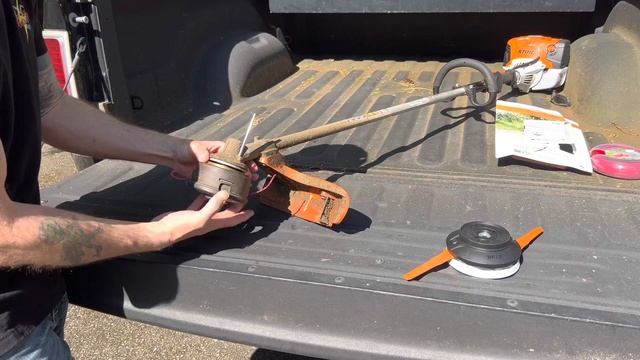 Ditch the Line! STIHL FS91R Head Replacement with the STIHL POLYCUT 28-2 Mowing Head!!!