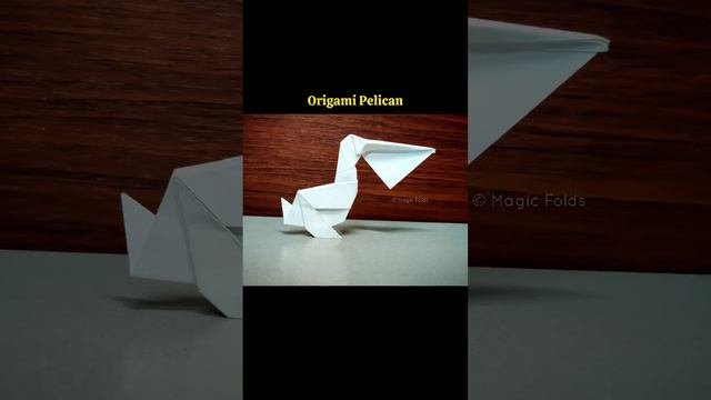 Origami Pelican  Origami Bird
