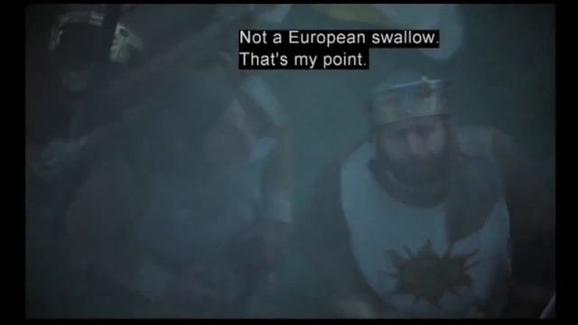Monty Python and the Holy Grail 1975   clip 1 An African or European swallow