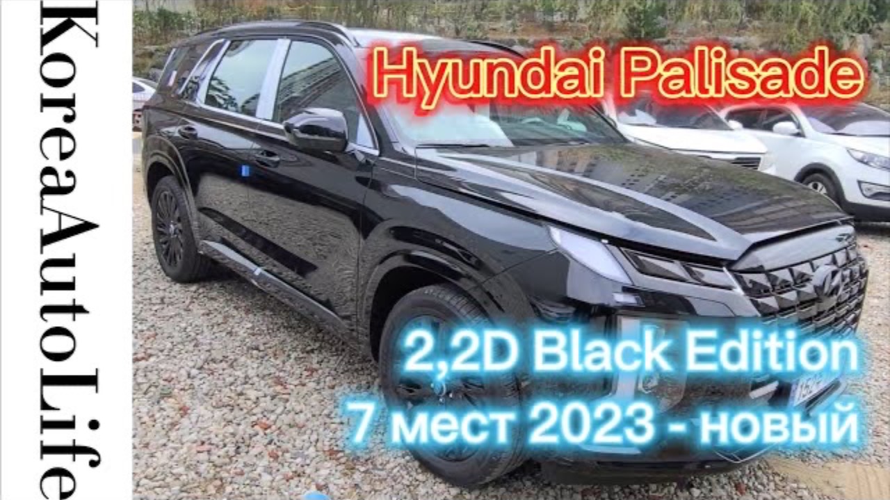229 Заказ из Кореи Hyundai Palisade 2,2D Black Edition салон автомобиля на 7 мест 2023 - новый