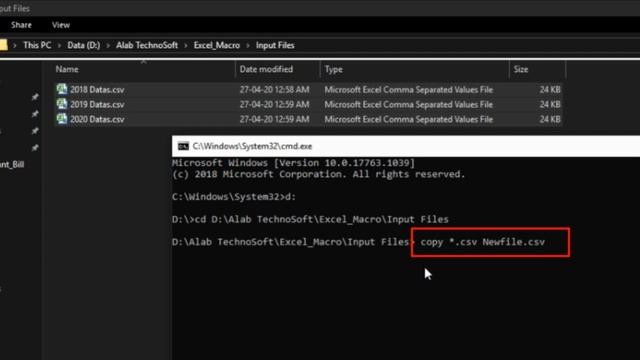 Combine multiple excel file(s) into single worksheet using CMD-Prompt || XLMerger || Power of Excel