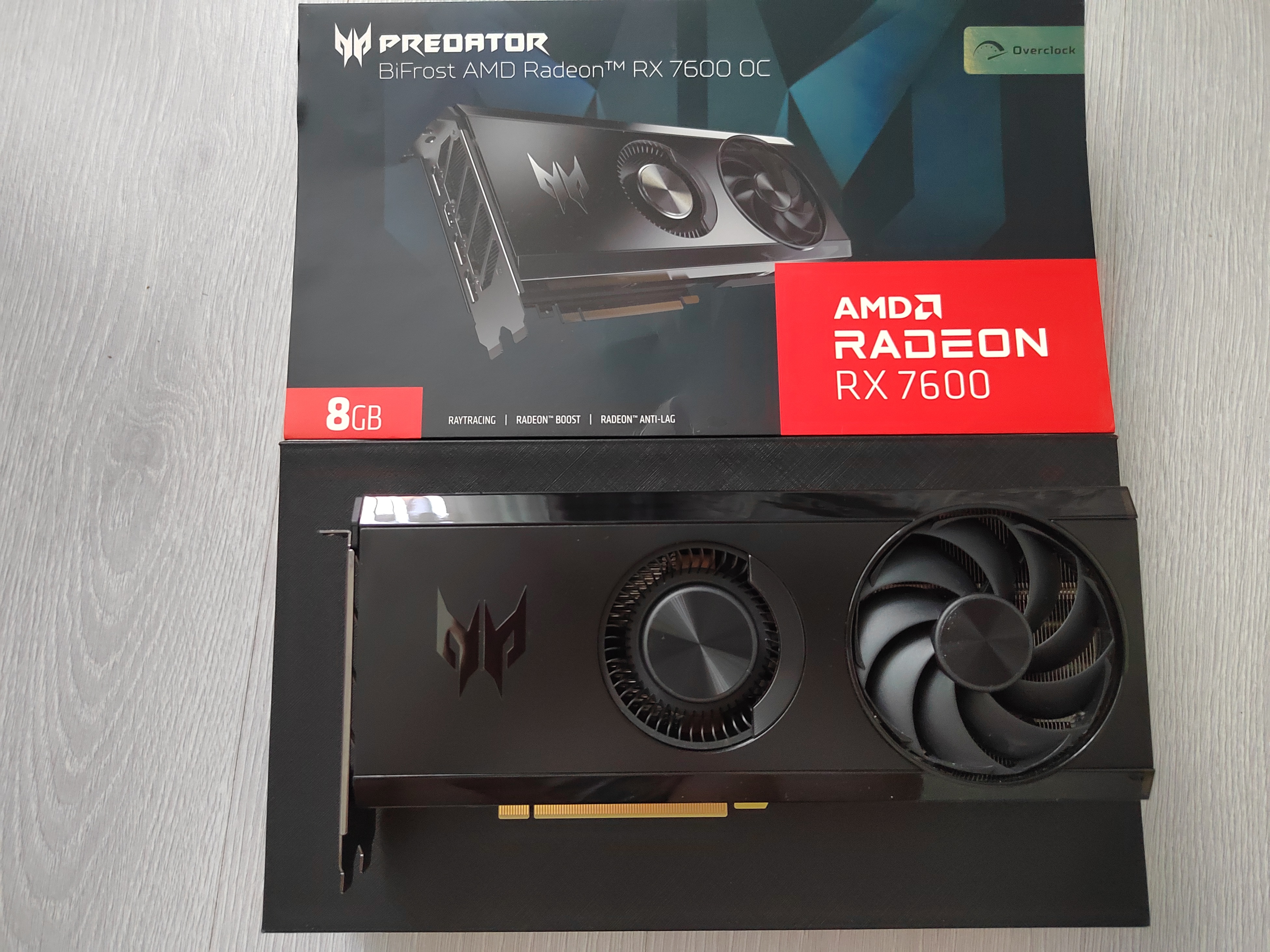 Тест Acer AMD Radeon RX 7600 Predator BiFrost OC