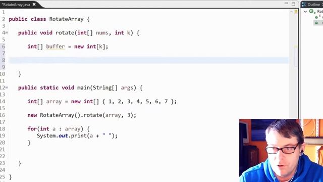 LeetCode Rotate Array Java solution