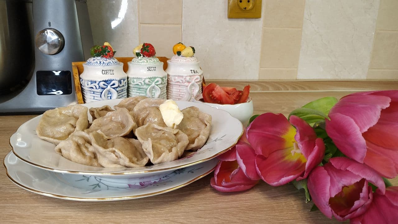 ВКУСНЫЕ ПЕЛЬМЕНИ ИЗ ЦЕЛЬНОЗЕРНОВОЙ МУКИ????