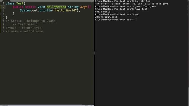 Java - The Magic of Hello World Program | Public static void main | First Java Program step by step