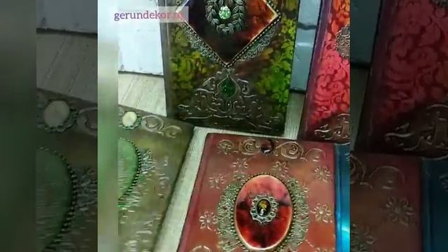 Декорирование обложки ежедневников.