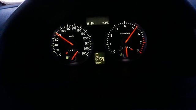 Volvo S40 2.4 AUT. 0-100 ACCELERATION
