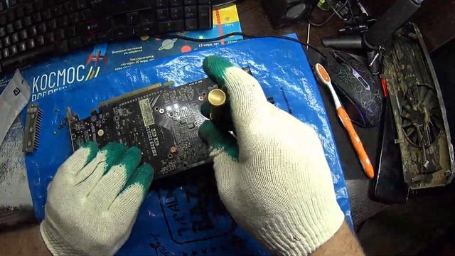 repair videocard 1060  Реставрация видео карты Залитой водой