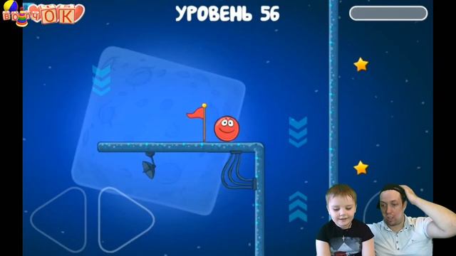 RED BALL👍(Красный ШАРИК)Боремся с гравитацией на луне Летсплей от канала ВОЛЧОК Игры для ДЕТЕЙ топ