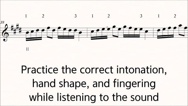Violin Sevcik Op.8 No.2-2 Shifting the position Practice Play Along Piano