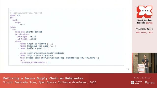 Enforcing a Secure Supply Chain on Kubernetes