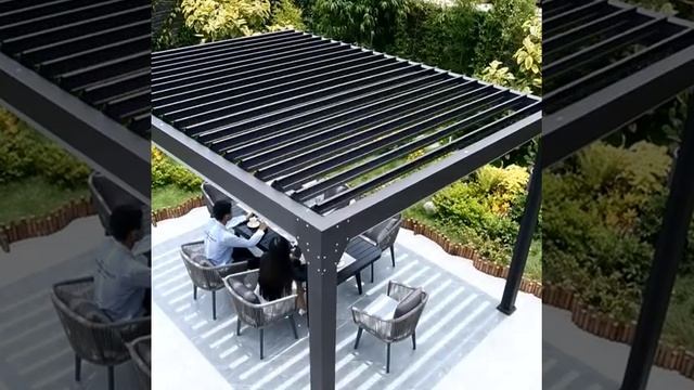 Waterproof Gazebo Motorized Design Electric