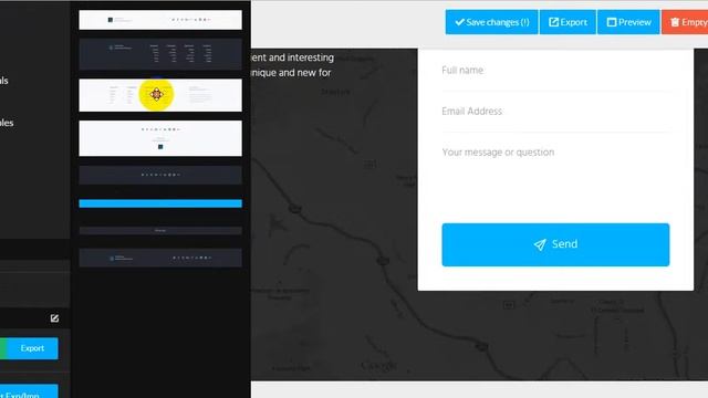 landing page weebly