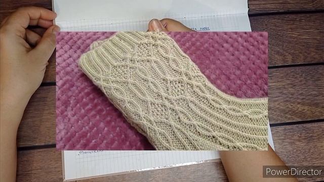 Носки с красивым узором. Давайте свяжем.mp4