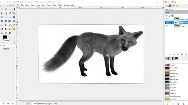 GIMP ทำภาพให้เหมือนการวาดโดยดินสอ