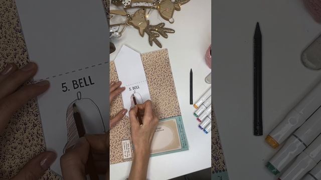 CHRISTMAS DOODLES 5 - How To Draw A Bell (рисуем колокольчик на английском)
