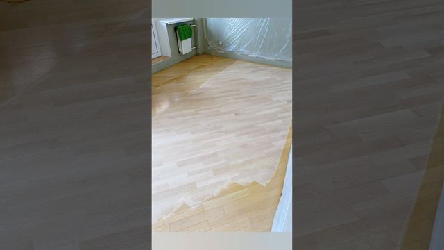 Циклевка и покрытие паркета лаком .