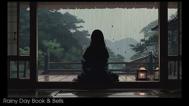 雨の日の本、鐘楼の音