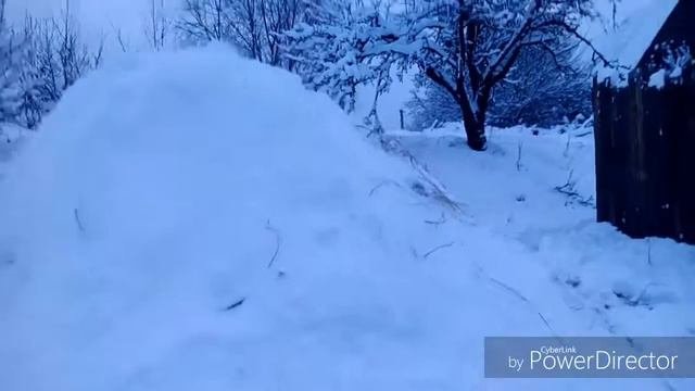 Делаем форт из снега 