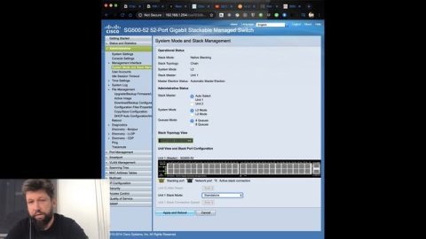 Stream #9 Базовая настройка CISCO SG500-52 IP, VLANS