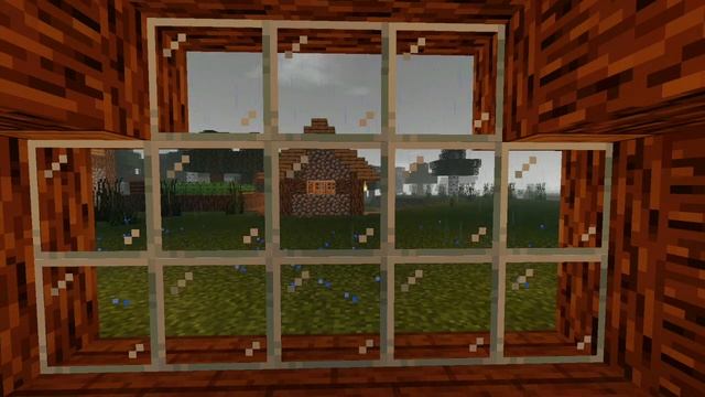 Relaxing Minecraft rain sound. 4 hours of relaxing rain and thunder window, minecraft version