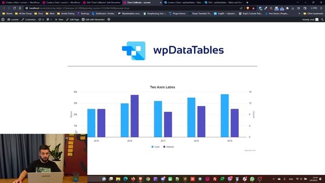 How to Use WpDataCharts Callbacks  Add labels on two Y axes