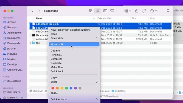 How to install Octane 2022.1 for Cinema 4D 2023.1.3 on Mac OS (Monterey 12.6.1) [M1/M1 Pro/M1 Max]