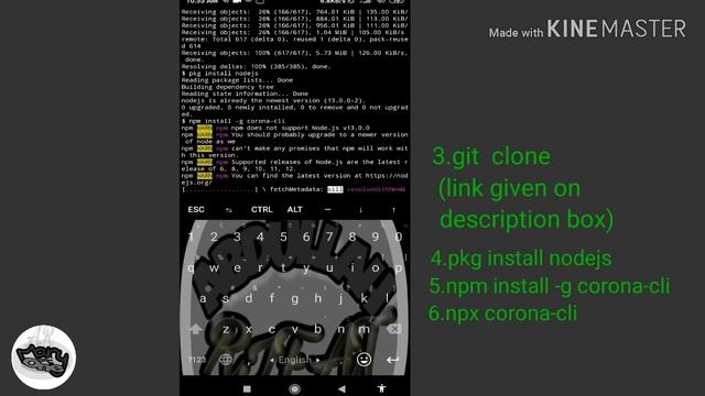 করোনার update দেখুন termux দিয়ে। Know.update news.from.corona virus (covid 19)