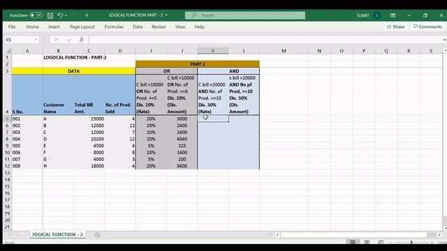 Excel Logical Function: IF OR, IF AND Functions - Multiple Criteria | MS Excel - IF Function |