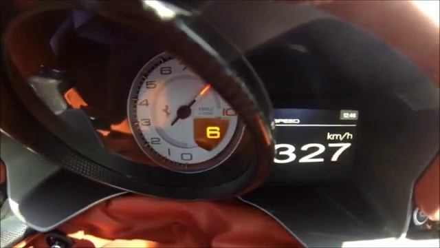 A M A Z I N G Ferrari F12 Acceleration Top Speed 0-350 kmh