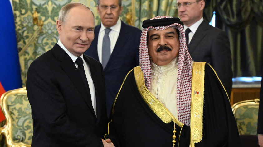 Переговоры Путина и короля Бахрейна
