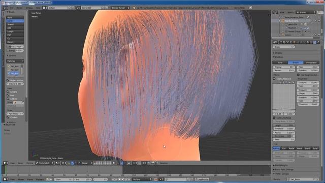 The Sims 4.Blender.Бертрис и Blender.Часть 8.Hairstyle Korra.Причёска Корра.