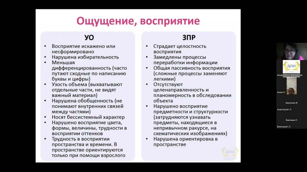 Онлайн-занятие А.А. Белан по специальной психологии 1-я тема из 1 (1 часть)