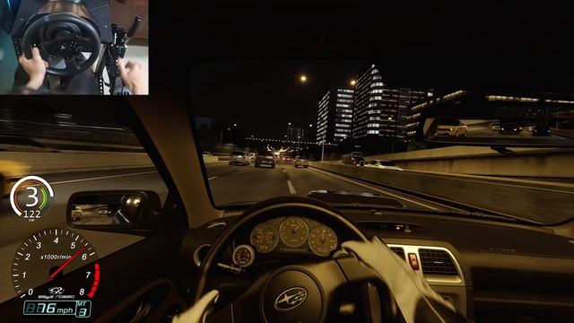 Subaru Impreza WRX Cutting Up TRAFFIC! - Assetto Corsa | Thrustmaster T300RS