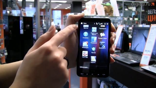 Видеообзор коммуникатора HTC HD2 LEO