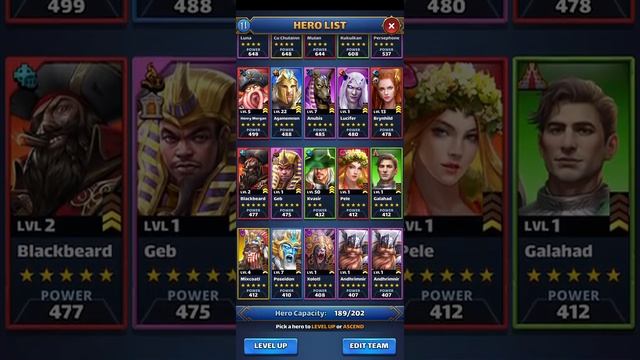 Mythwars and Puzzle: RichieLim's Roster of Champions. Are these Heroes the best?!