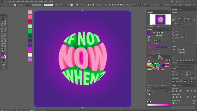 КАК СДЕЛАТЬ 3D ТЕКСТ_ ОЧЕНЬ ПРОСТО. Урок в ADOBE ILLUSTRATOR