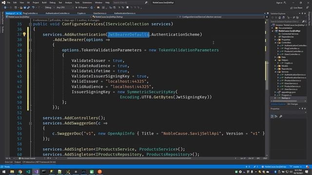Asp Net Core Tutorial |  JWT Token Authentication | C# | MVC- ep23