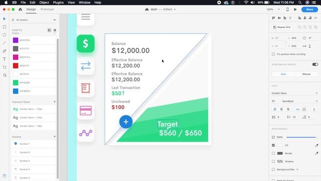 Dashboard Web Design in Adobe XD | UI Design Tutorial | Design Weekly