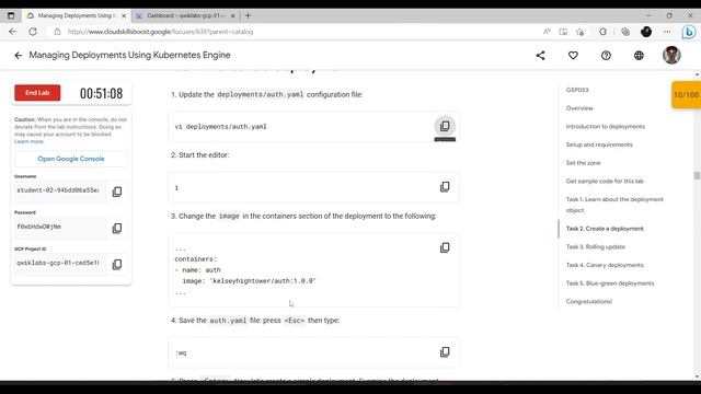 005_Managing Deployments Using Kubernetes Engine