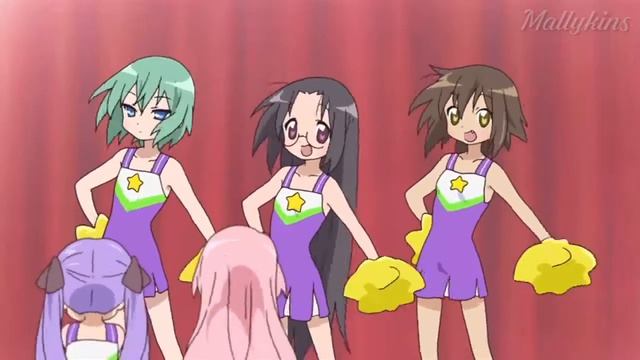 lucky star dance w the attack on titan theme
