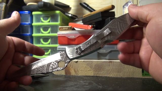 Spyderco police Складной нож с гравировкой, подарочный