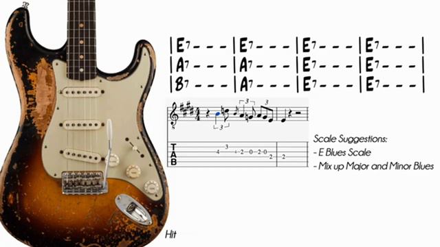 Rocking Srv Shuffle Blues In E _ Guitar Backing Track