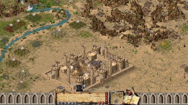 Stronghold Crusader - Spectacular AI Battles #025: Wazir and Caliph vs. Frederick and Abbot