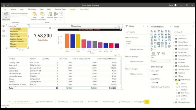 Edit Interactions option in Power BI.??